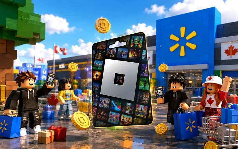 Roblox gift card available at Canadian retailers including Walmart and Best Buy